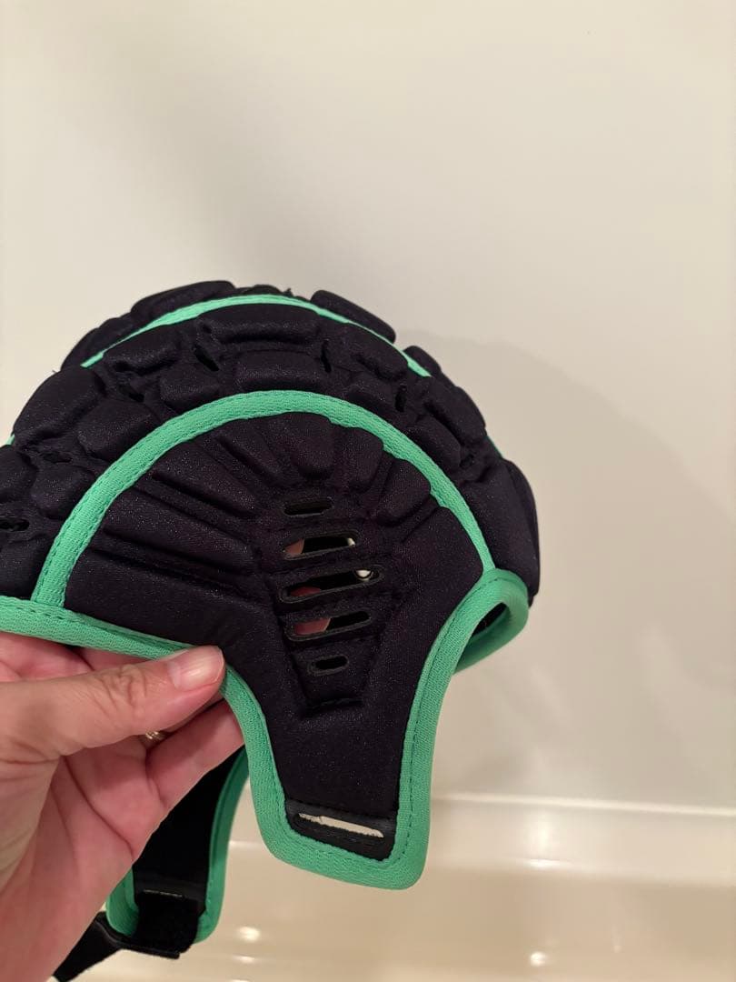 N-PRO ヘッドキャップS 55CM グリーン　1度使用