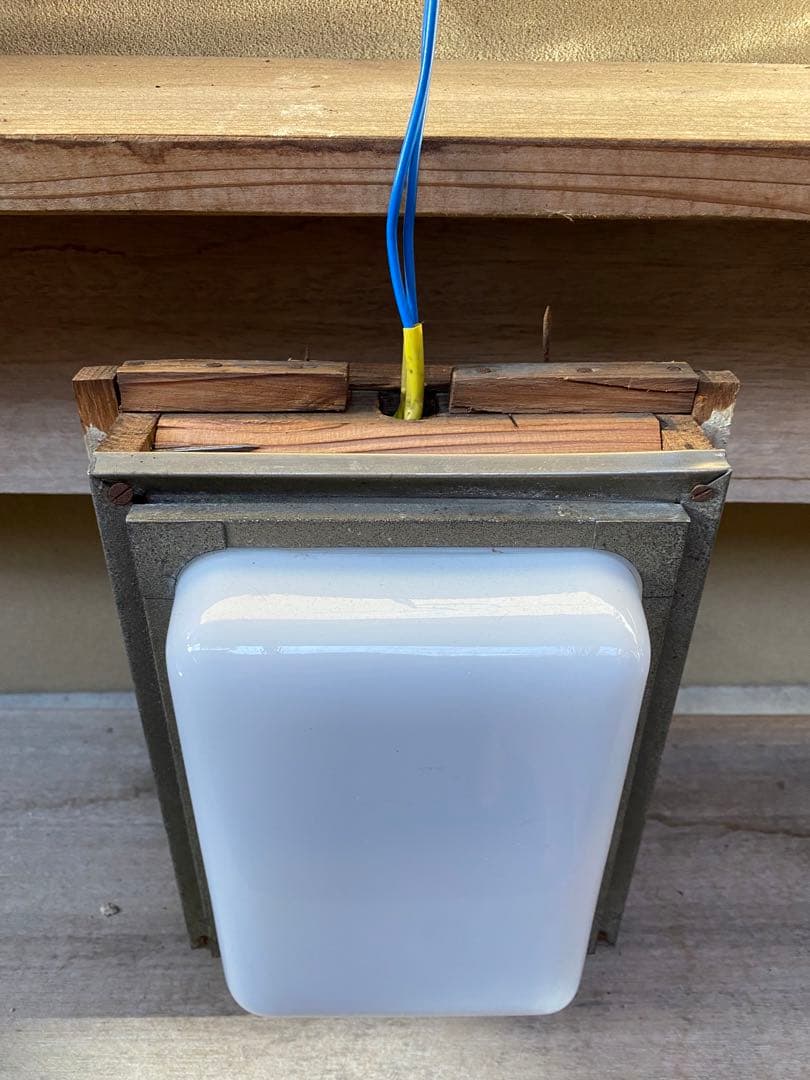 レトロ 照明 玄関灯　両面ガラス