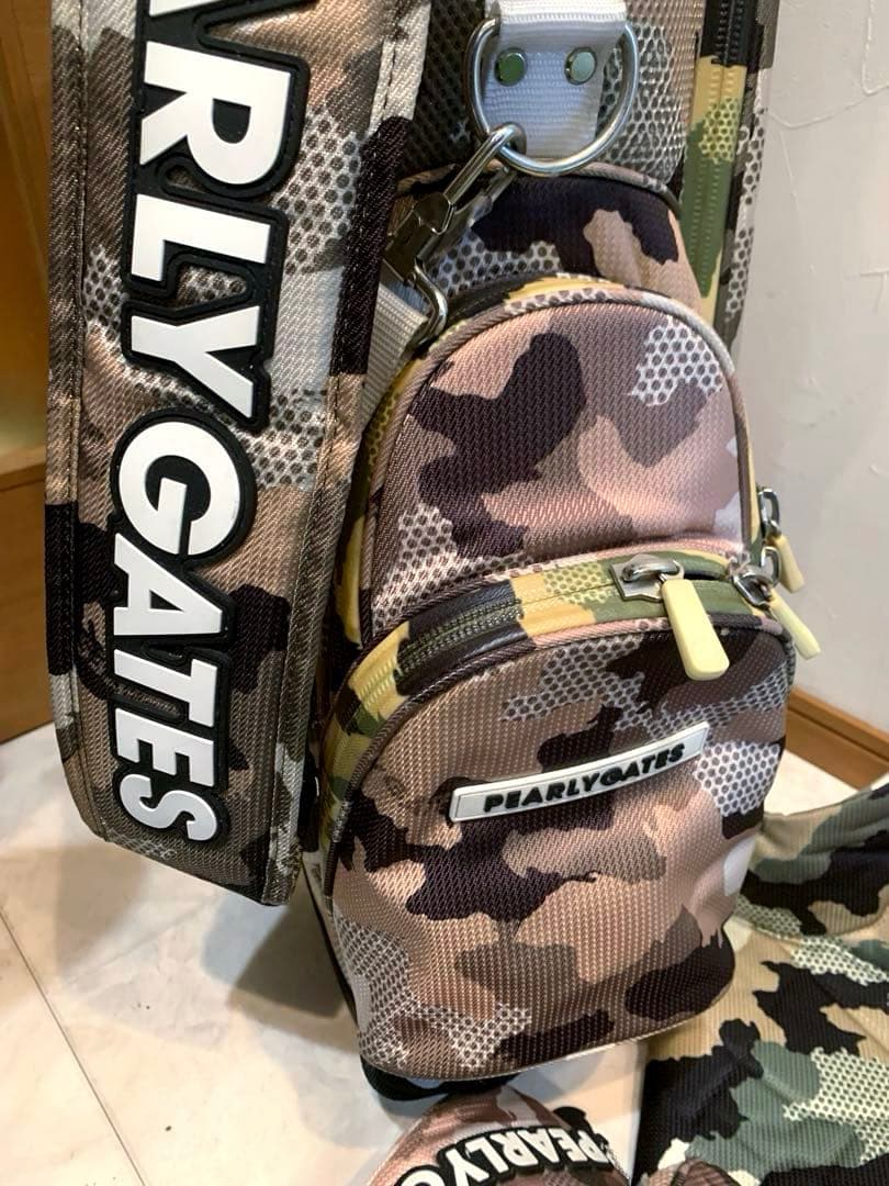 正規品　パーリーゲイツ　迷彩　カモフラ　スタンドキャディバッグ　メンズレディース