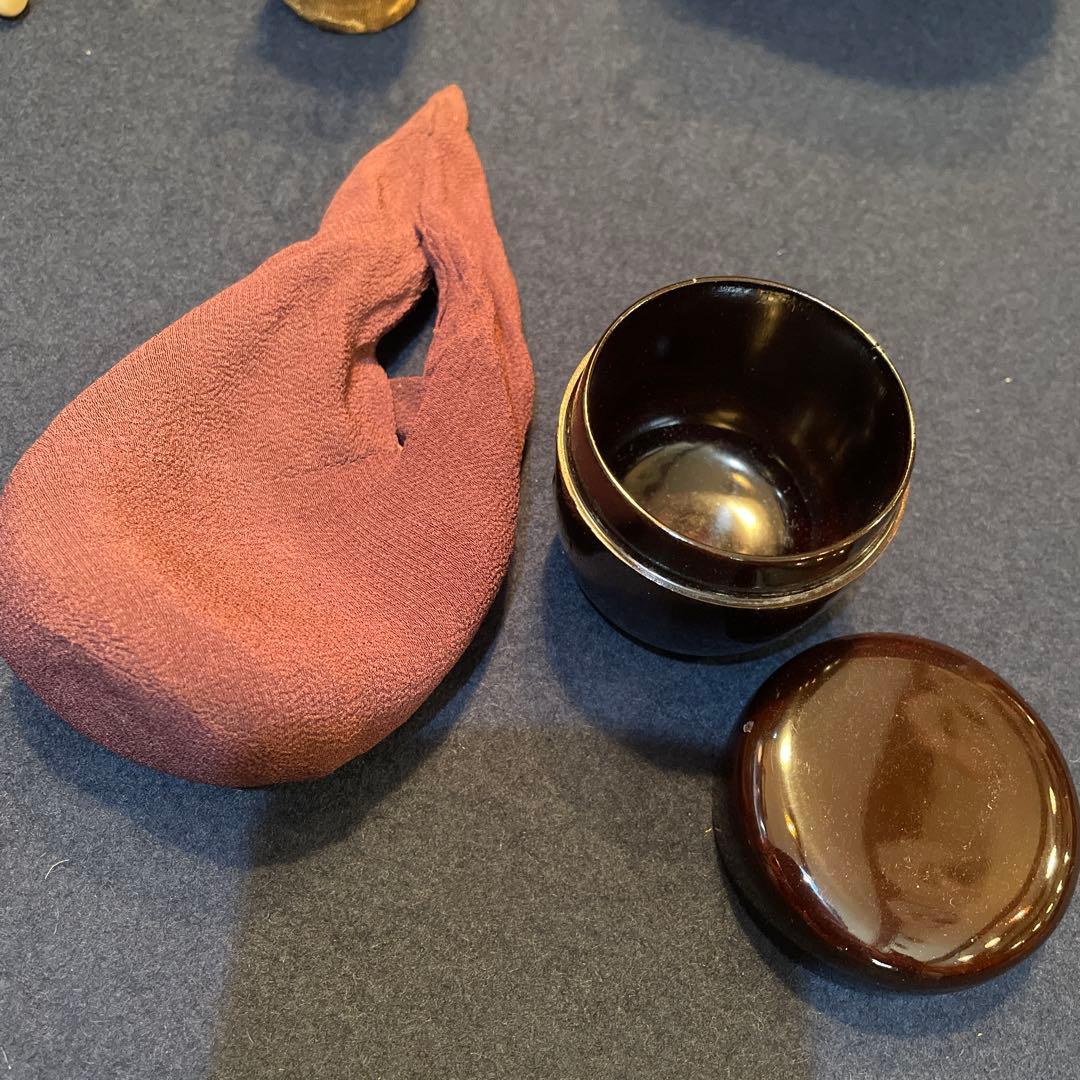 茶道具　茶箱「利休茶箱」※『波千鳥の蒔絵』に※『茶杓は舟の櫓』