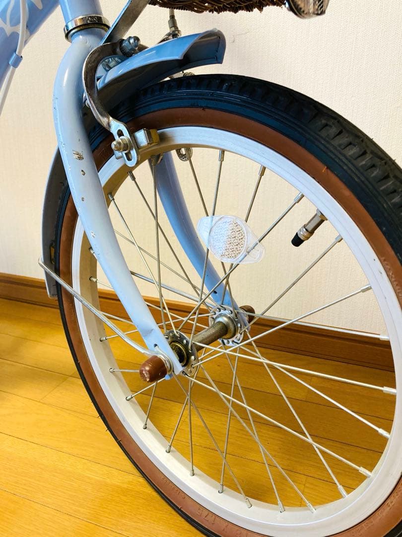 【引き取り限定】子供用自転車　マハロキッズ　18型　水色　駒あり