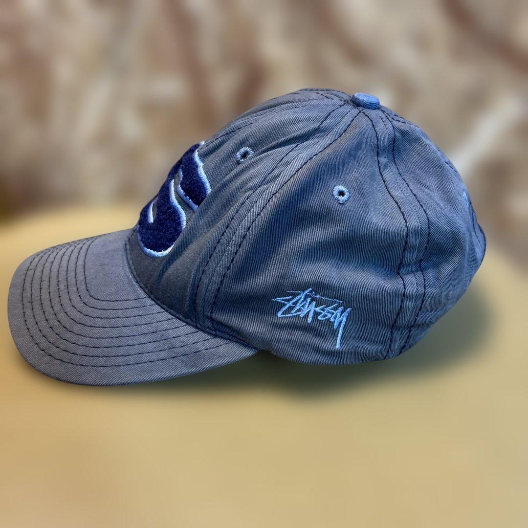 old Stussy 刺繍のSロゴ グレーキャップUSA 80s ヴィンテージ