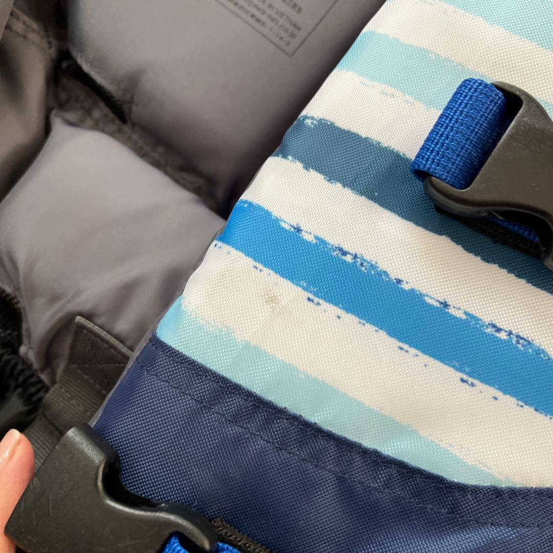 P-ACライフジャケット 青と白のストライプ