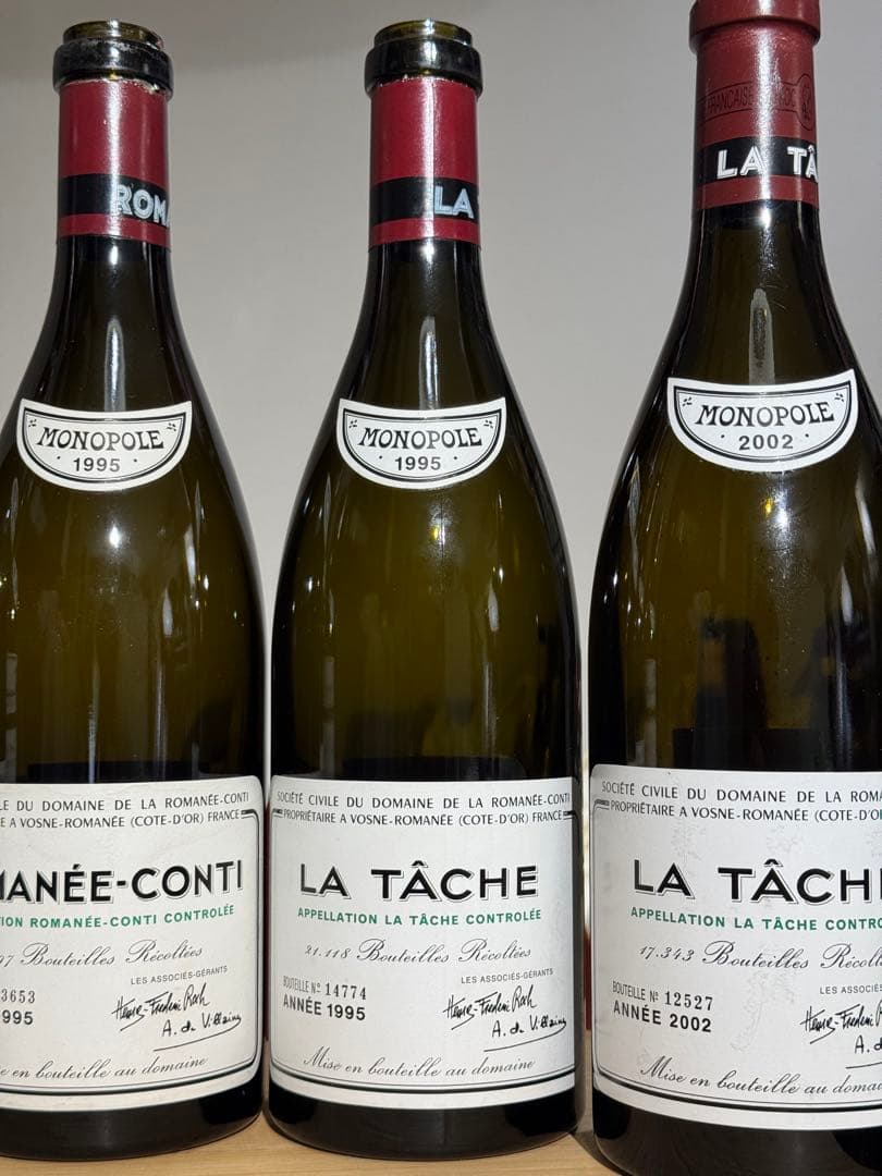 DRC ロマネ・コンティ ラターシュ 空き瓶 5本セット ロマネコンティ