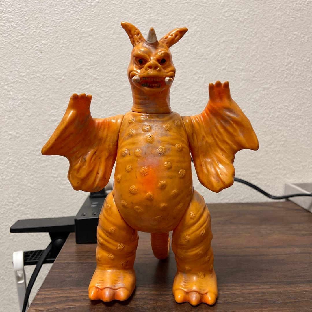 チャンドラー　高さ：約22.0cm　マルサン　ブルマァク　移行期　怪獣　ソフビ