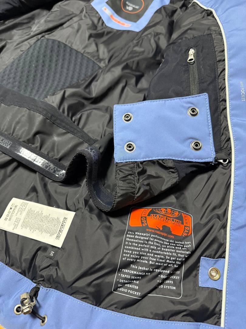 NAPAPIJRI レディース Mブルー ナパピリ SKI ダウン スノーウェア