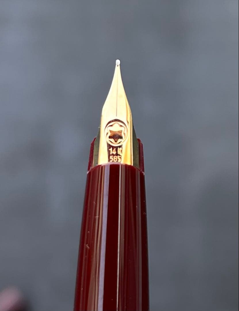 【未使用】モンブラン ワインレッド 万年筆　14k 585