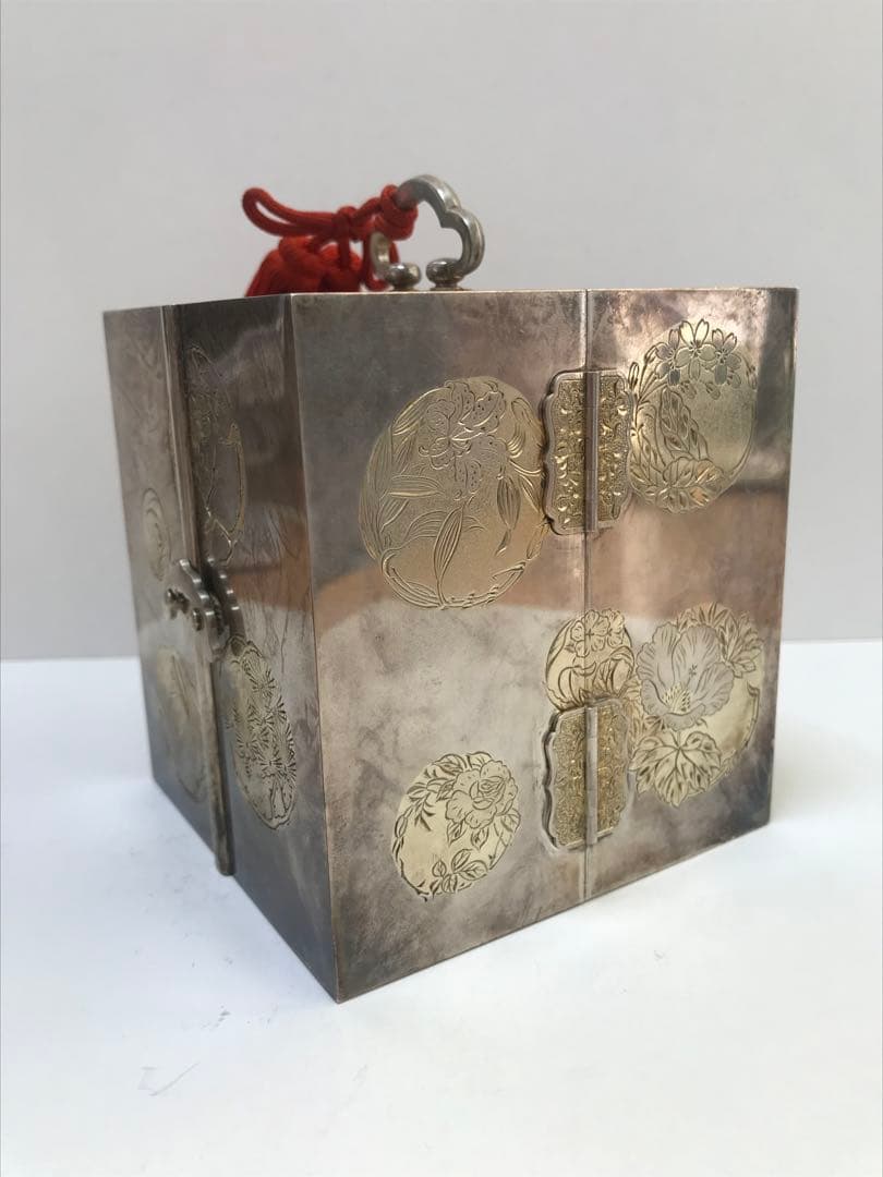 銀製 宝石箱 シルバー950 骨董品　I.869