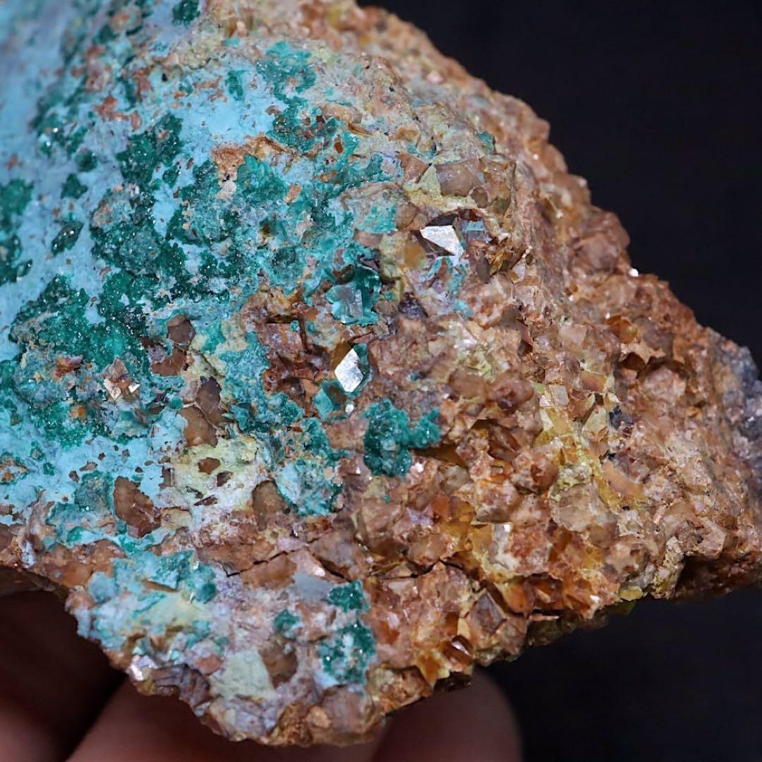 アンドラダイト ブロシャン銅鉱 クリソコラ 168g AND153 原石 天然石