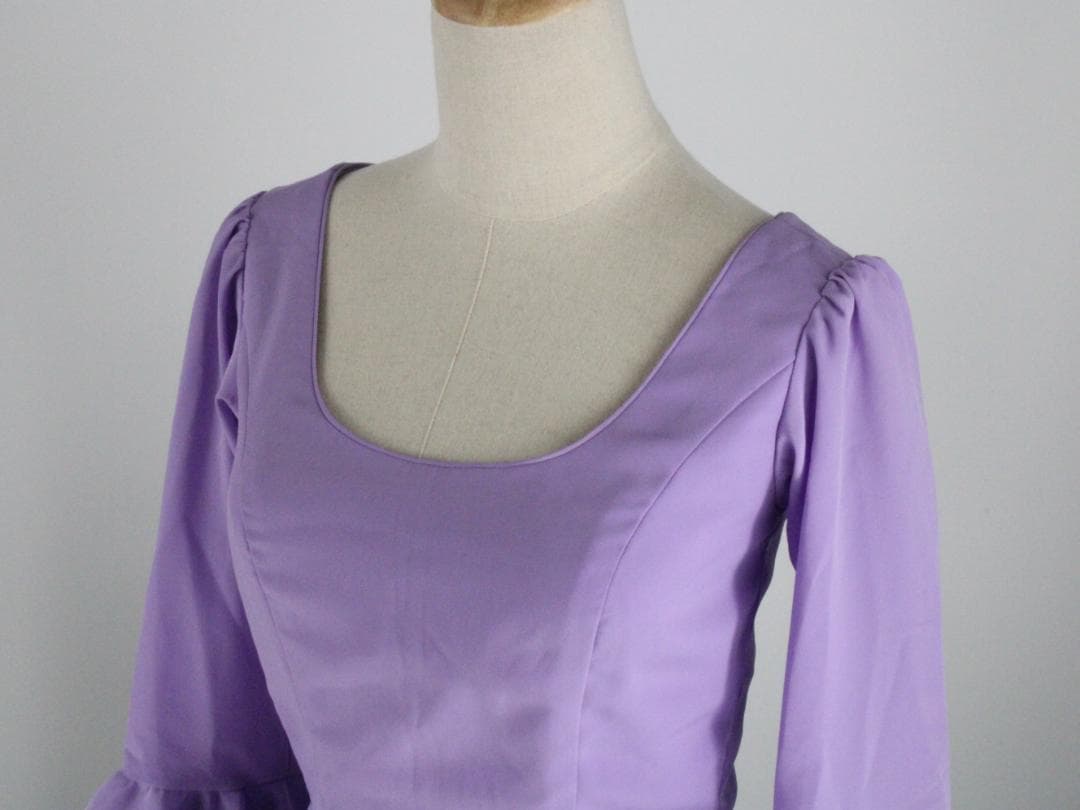 【美品 フラメンコ衣装 ツーピース】マルチカラー柄×レース地 HERMOSA