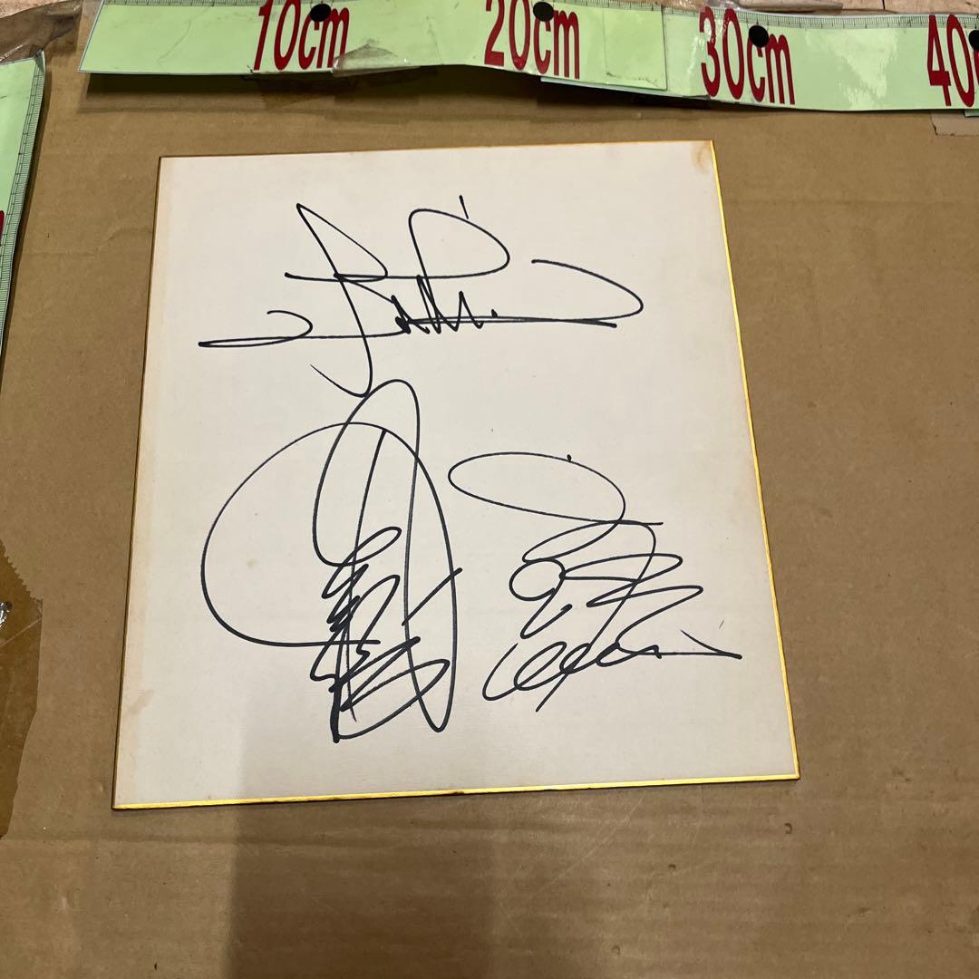 アリス(ALICE) 谷村新司・堀内孝雄・矢沢透 直筆サイン色紙