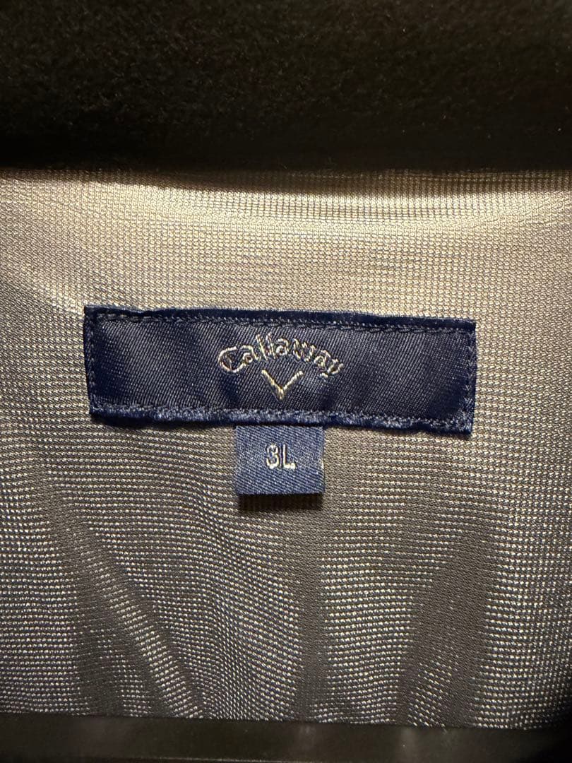 【最終値下】キャロウェイチェックプリントスターストレッチ2WAY中綿ブルゾン3L