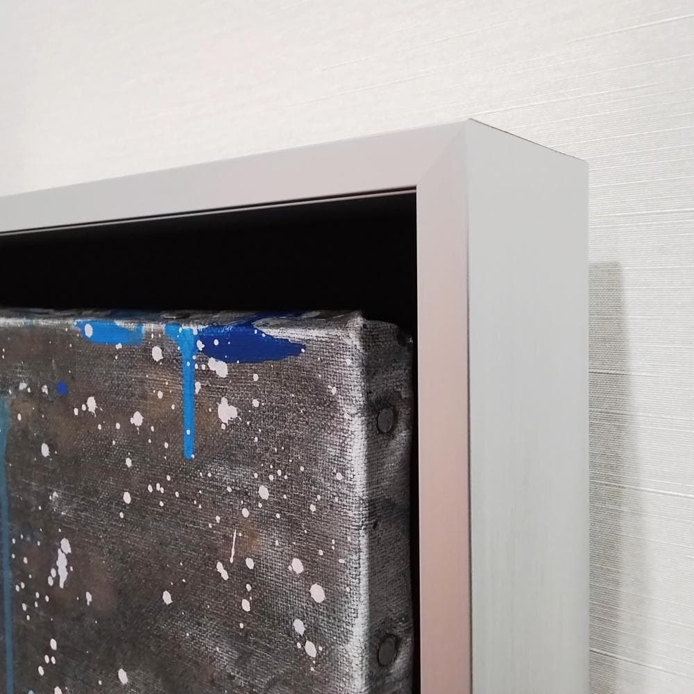 内野隆文　city　抽象画　絵画　F0号　アクリル画　現代美術　アート作品　真作