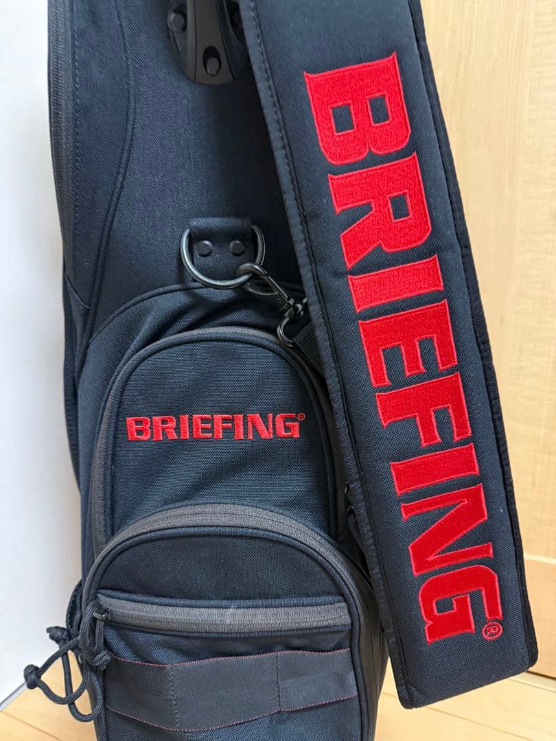 美品★ブリーフィング★キャディバッグ★ゴルフ★BRIEFING★ゴルフバッグ★黒