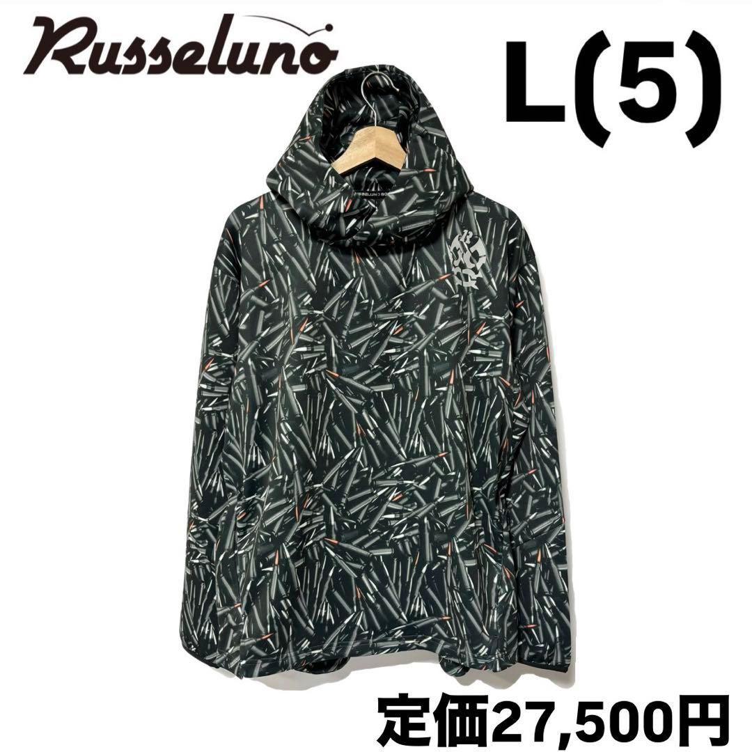 新品 ラッセルノ ゴルフ パターン ライト フーディー バレット L 5