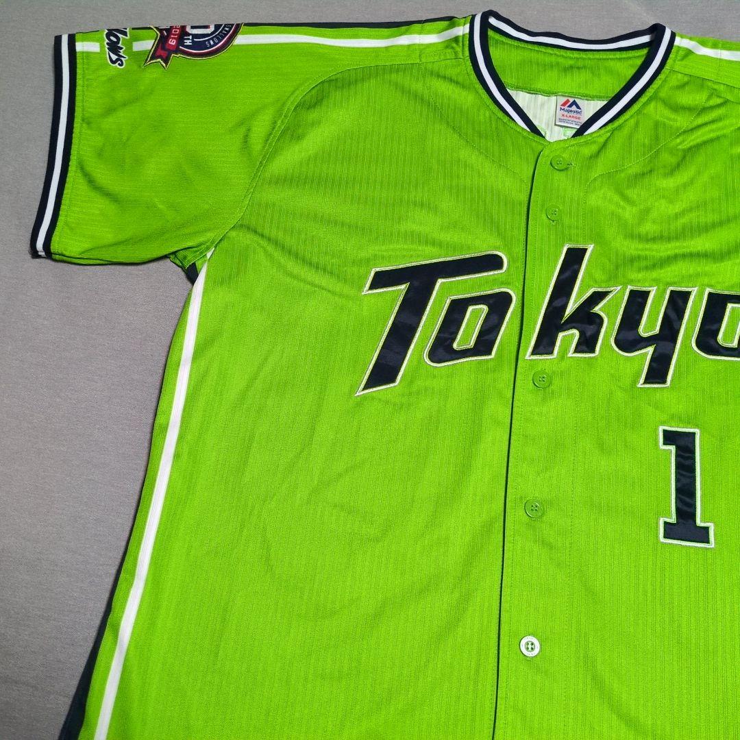 東京ヤクルトスワローズ 山田哲人 刺繍 ユニフォーム マジェスティック XL