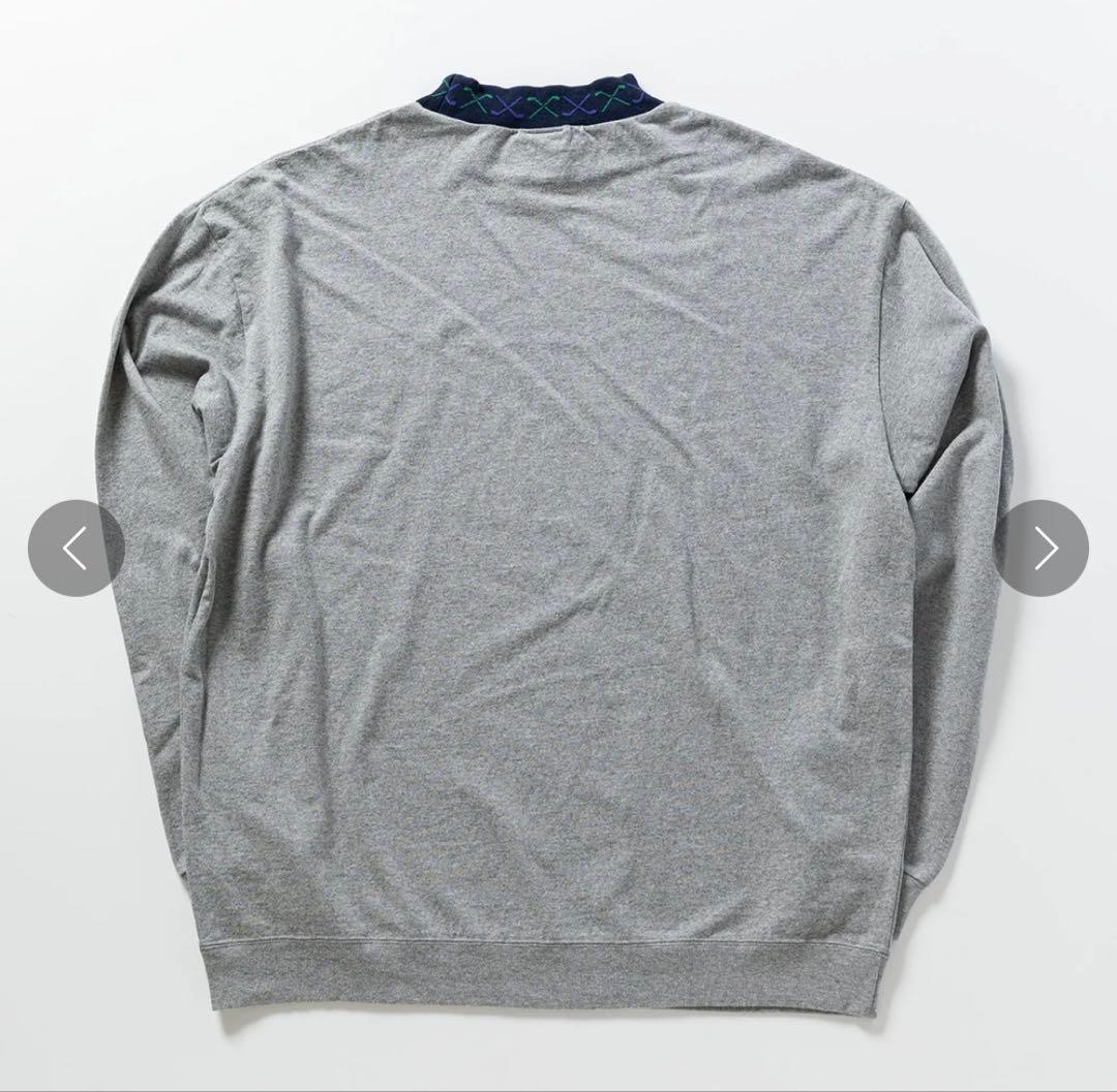 NEW VINTAGE GOLF NVG ジャガード モックネック ゴルフ L