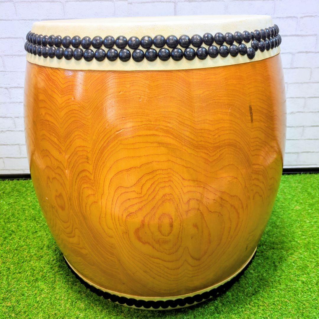【良品】 和太鼓　長胴太鼓　1尺6寸　高級太鼓