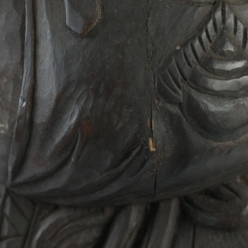 木彫　大黒天像　置物　縁起物　在銘　N　8646A