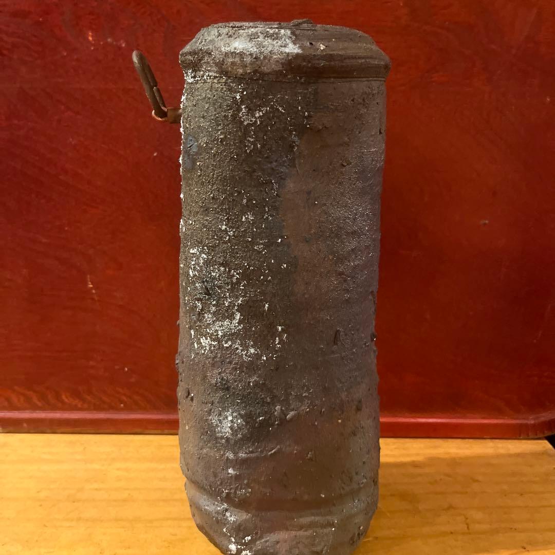 辻村史朗 備前掛け花入れ