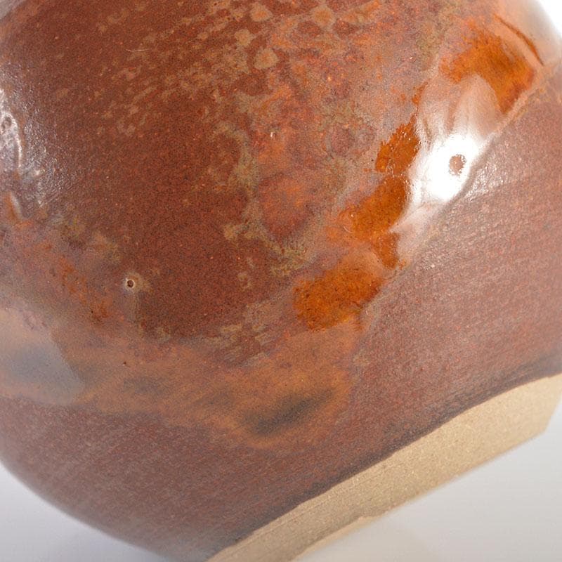 茶道具　龍喜窯　白玉文珠写　茶入　西陣織正法寺純子　仕覆付　共箱　V　R6165