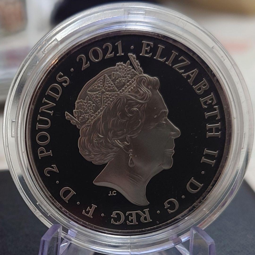 2021年 イギリス銀貨 2ポンド ザ・フー 1オンス銀貨 SV999 純銀