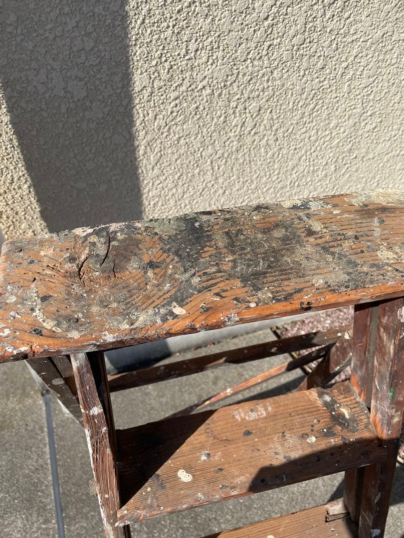 アンティーク　ラダー　脚立　店舗什器