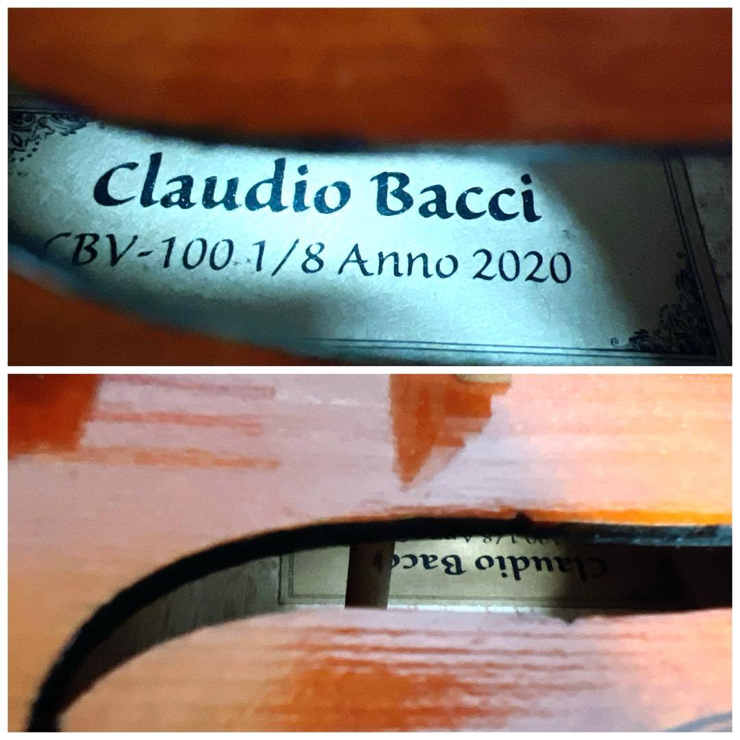 【極美品・美虎杢】Claudio Bacci CBV-100 1/8 バイオリン