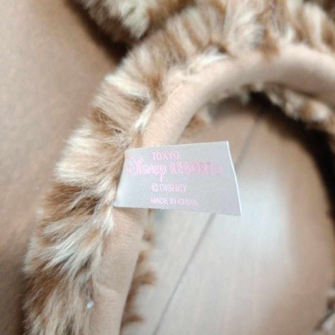 ディズニー ヒョウ柄カチューシャ　ミニー　リボン