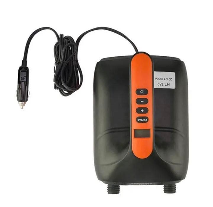 電動エアーポンプ DC12V空気入れ＆空気抜き20psiまで 新品 ライトブルー