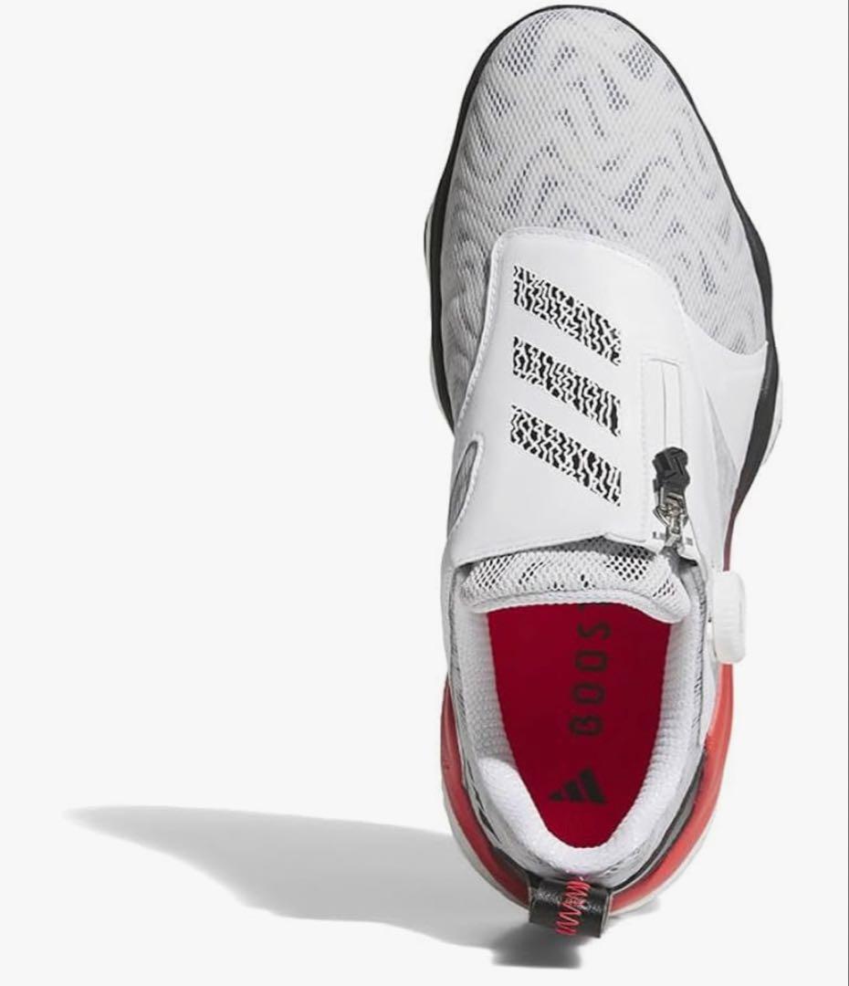 adidas コードカオスBOA ゴルフシューズ ホワイト/レッド　26.5㌢