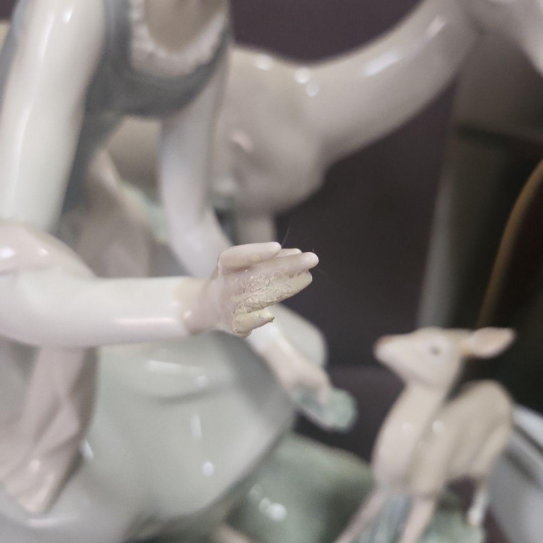 【リヤドロ】少女と鹿 置物 可愛い インテリア 値下げしました!