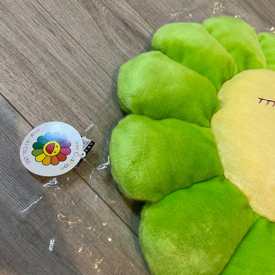 村上隆　カイカイキキ　クッション　60cm 正規品　グリーン