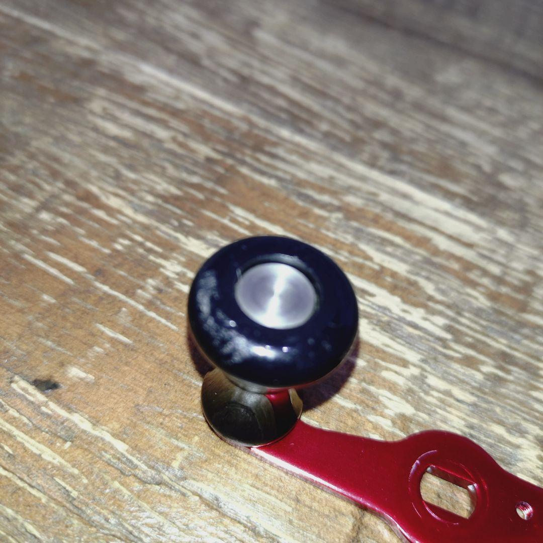 ザウルス ショートパワーハンドル 赤✕黒ノブ リテナー付