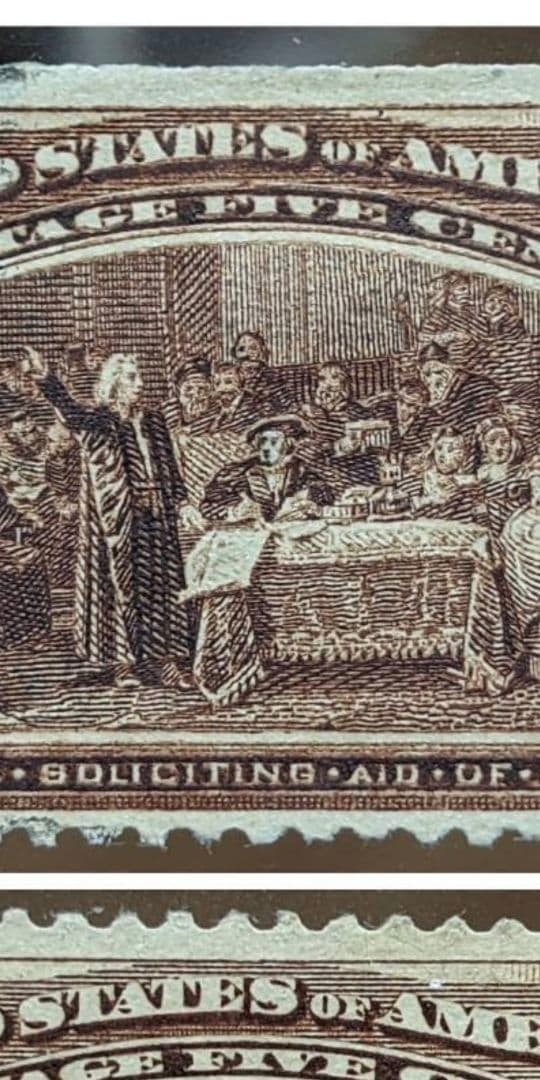 1893年 アメリカ 切手 レア 二重印刷 エラー US コレクション