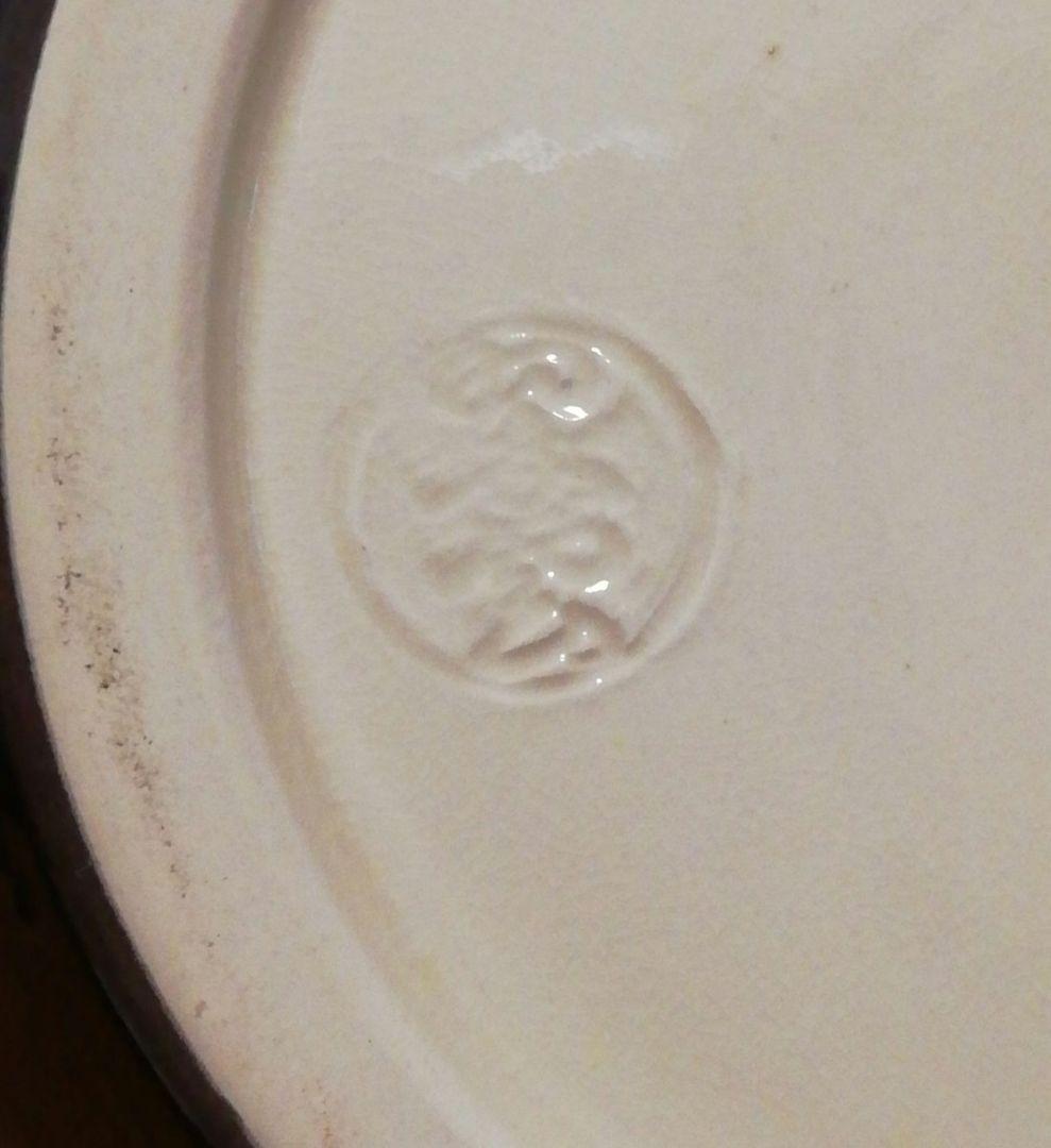 谷口翠雲作　淡紫　交趾　麻葉　四葉　水指　共箱　略歴付　茶道具