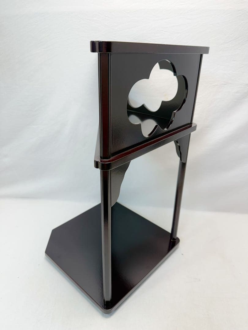 未使用 茶道具 好文棚 惺斎好写 溜塗 茶棚 組み立式 紙箱