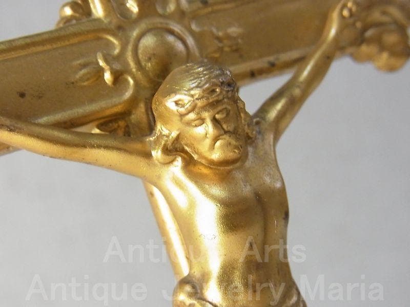 c1588 アール・ヌーヴォー アメリカ アンティーク 自立クロス 16.5cm