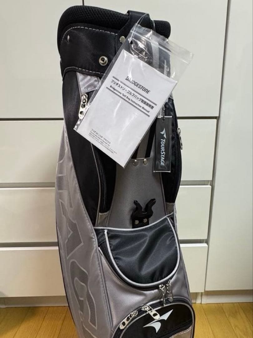TOUR STAGE キャディバッグ グレー/ブラック　ブリヂストン
