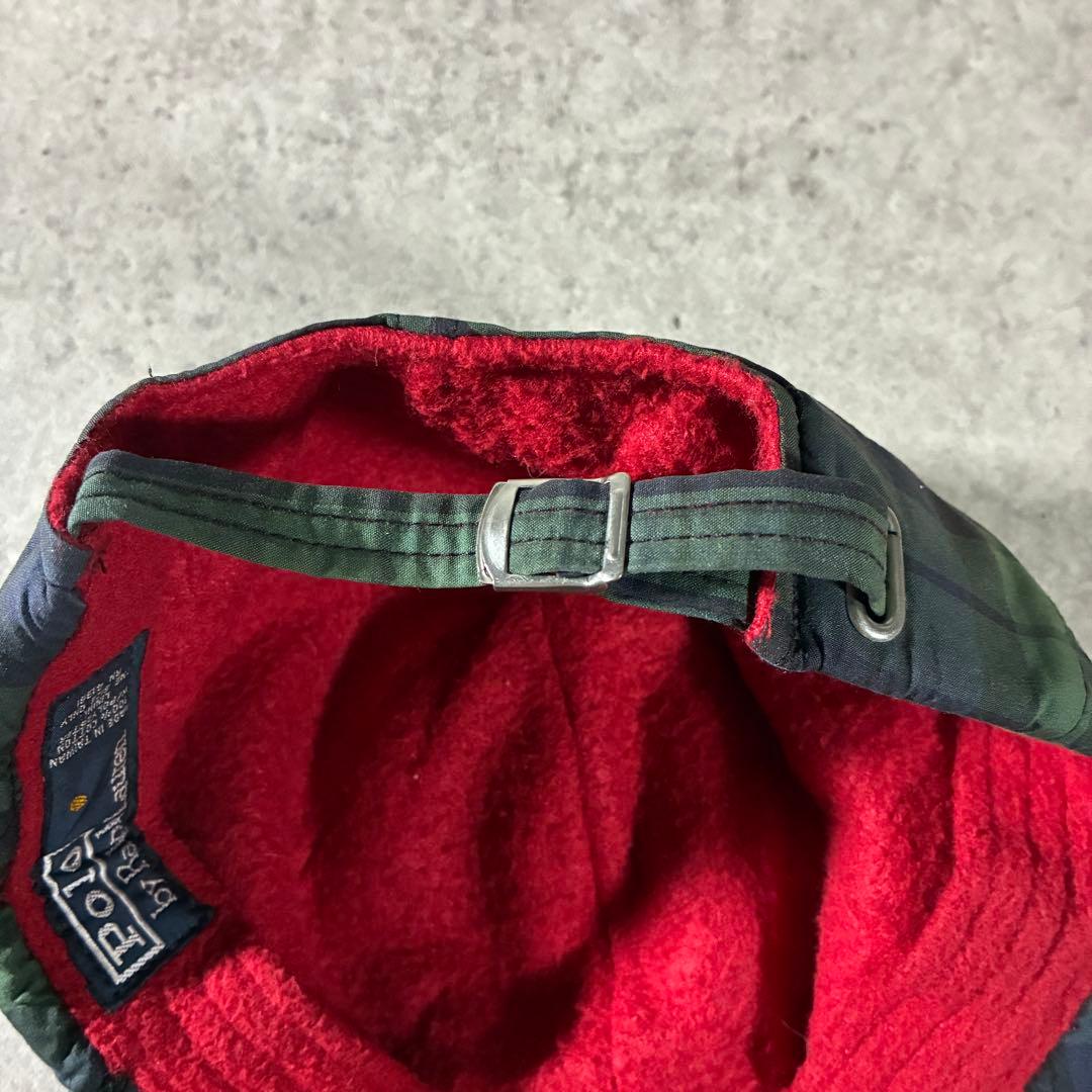 90s POLO SPORTポロスポーツキャップ星条旗ブラックウォッチラルフ