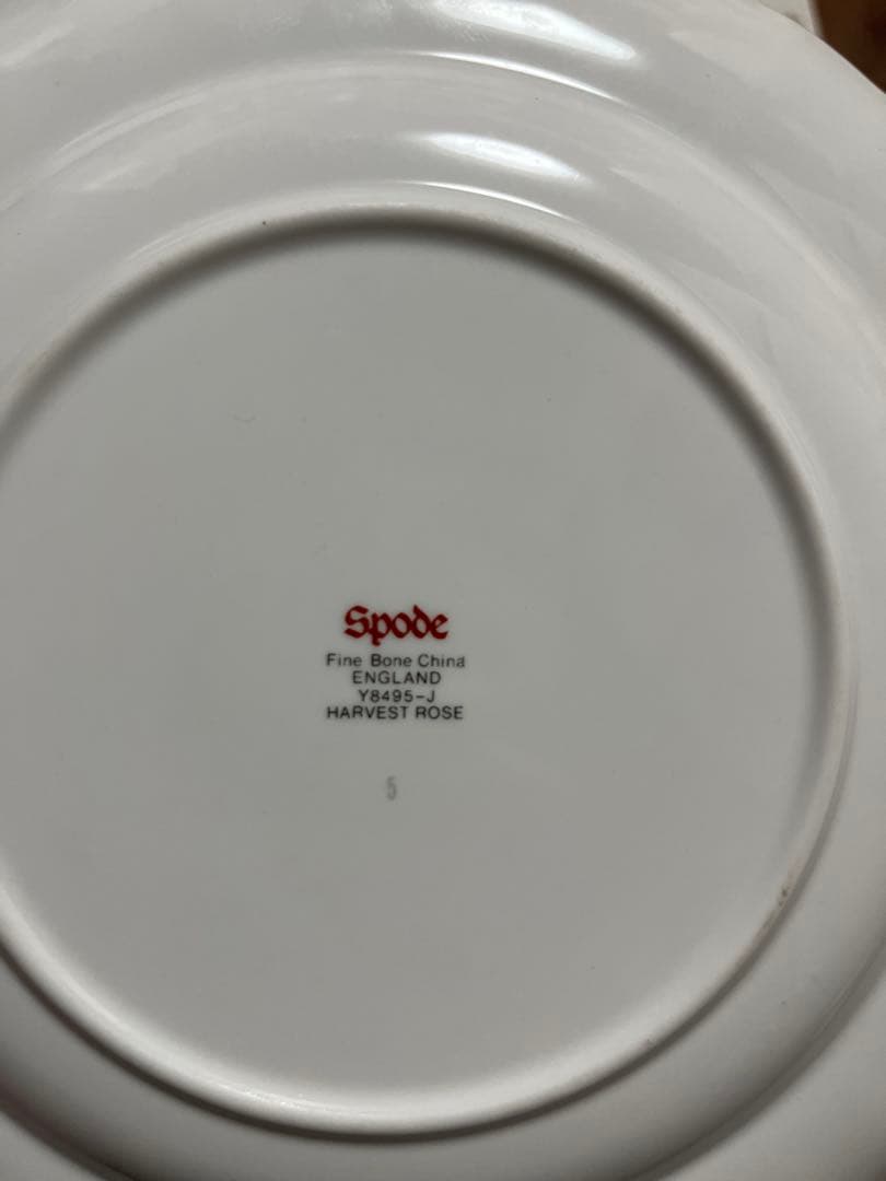 Spode Harvest Rose プレート5個