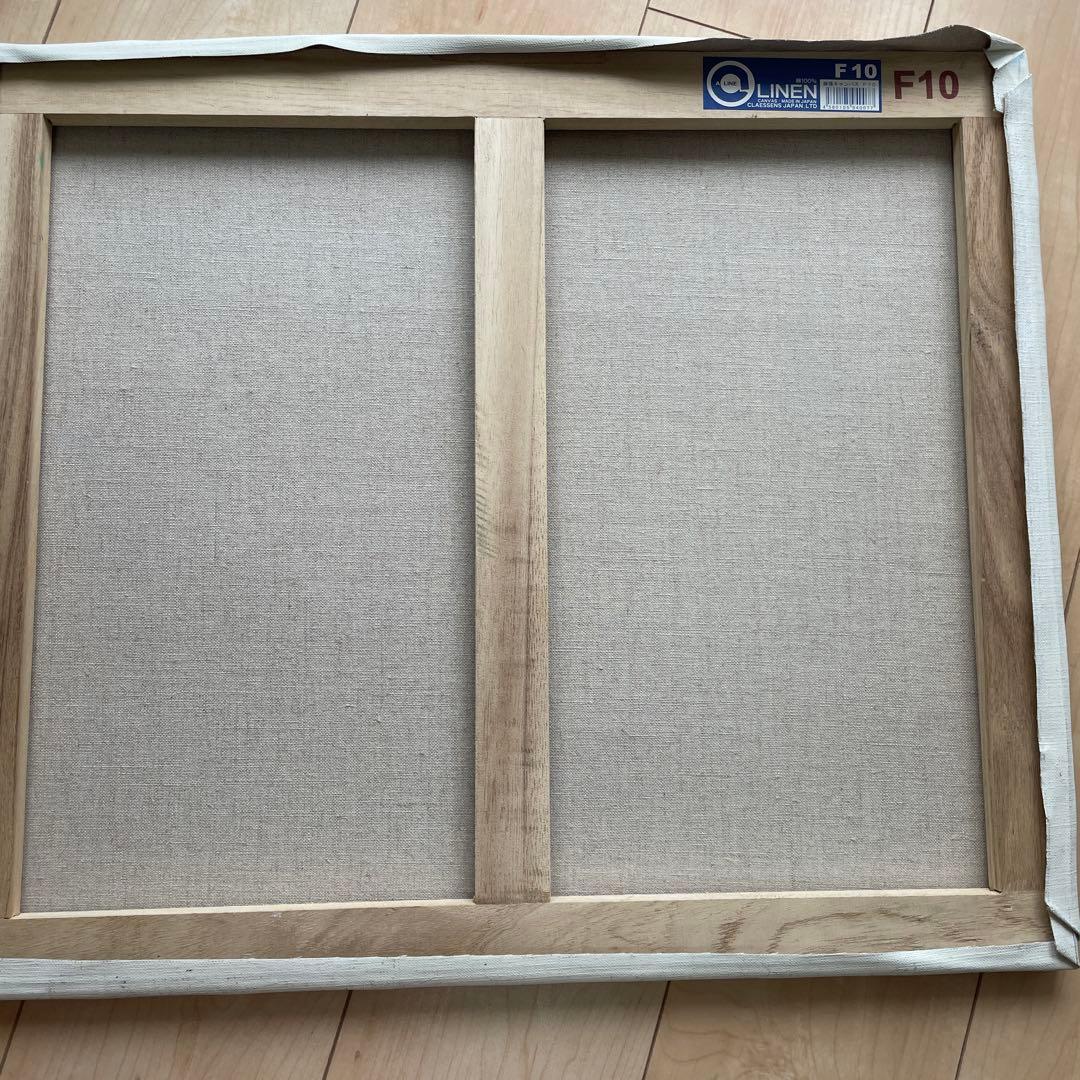 油彩画 F10 建物と自然 2020年