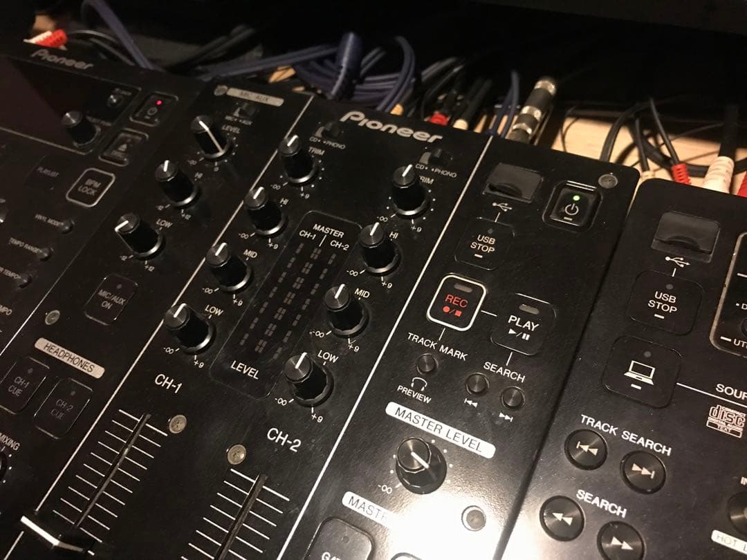 PIONEER DJM350 CDJ350 電源、RCAケーブルセット