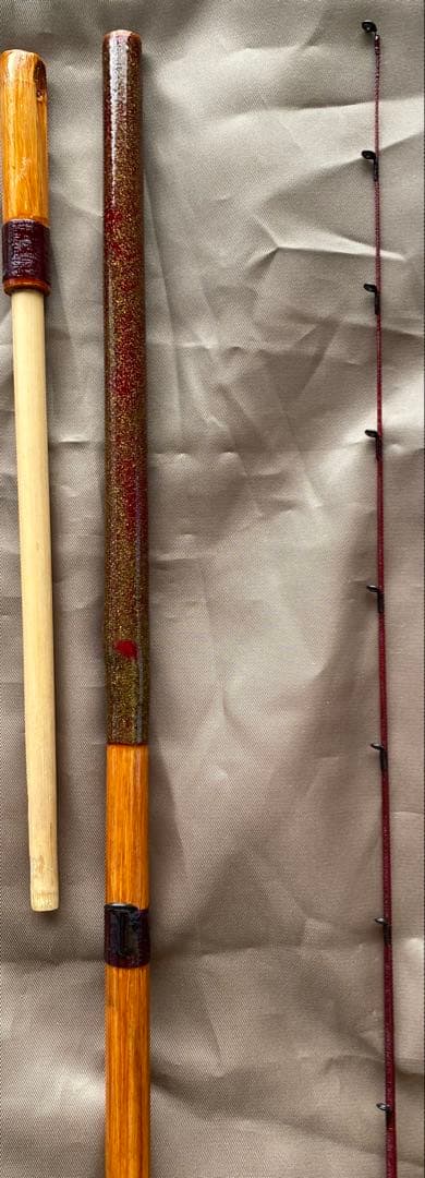 m404竹製黒鯛チヌ竿 横浜伝統のヘチ竿