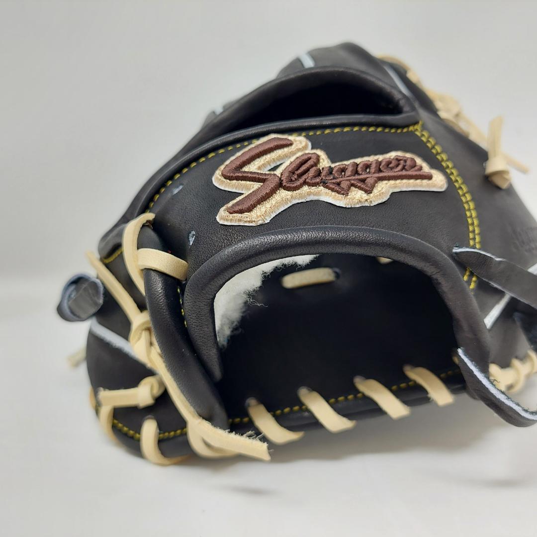 久保田スラッガー 硬式グラブ 内野 KSG-SR1 右投用 ブラック×トレンチ