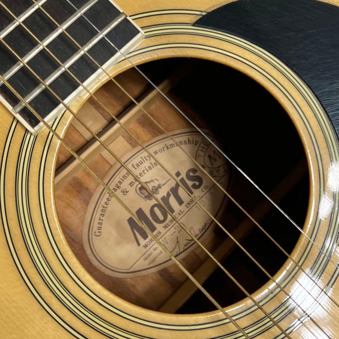 morris モーリス アコースティックギター ケース付き
