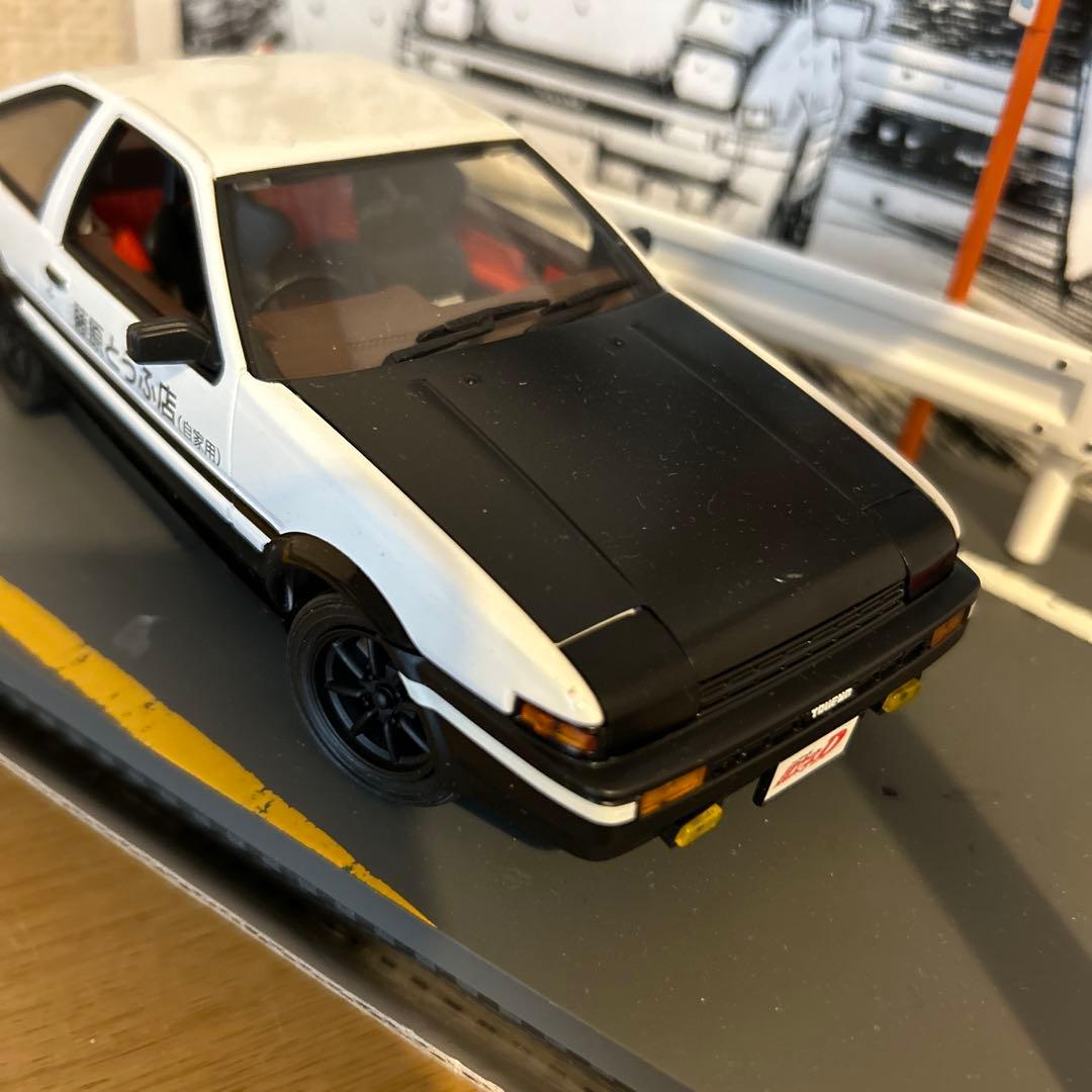 イニシャルD TOYOTA AE86 ミニカー　 台座ネジ欠品　ダイキャスト