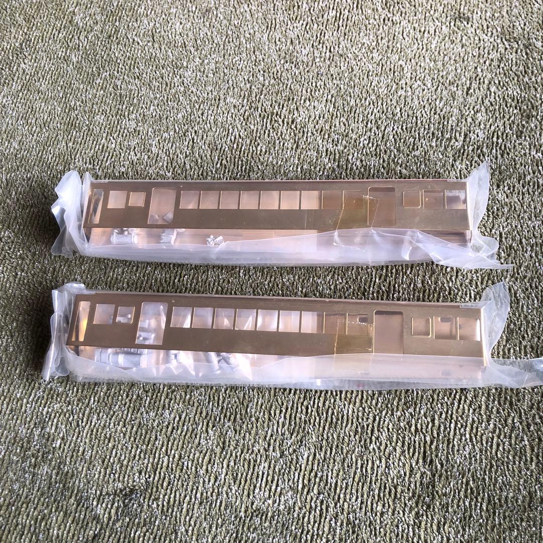 谷川製作所　名鉄3800系高運転台、車体バラキット2両セット。床下器具付き。