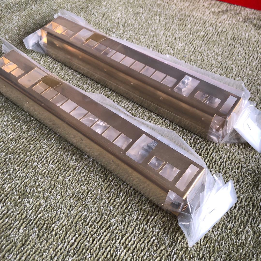 谷川製作所　名鉄3800系高運転台、車体バラキット2両セット。床下器具付き。