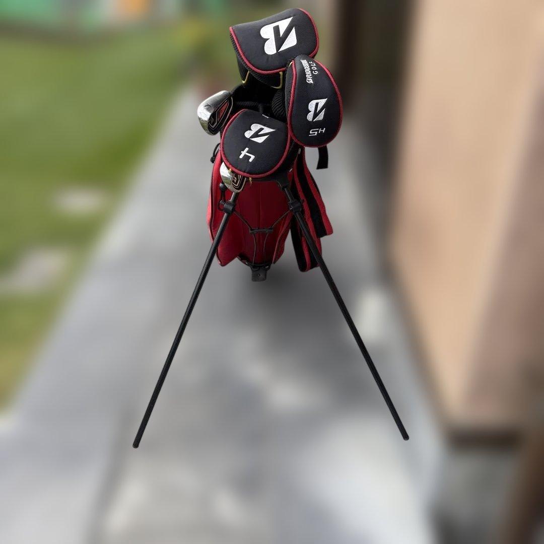 BRIDGESTONE GOLF キャディバッグ クラブセット レッド ジュニア